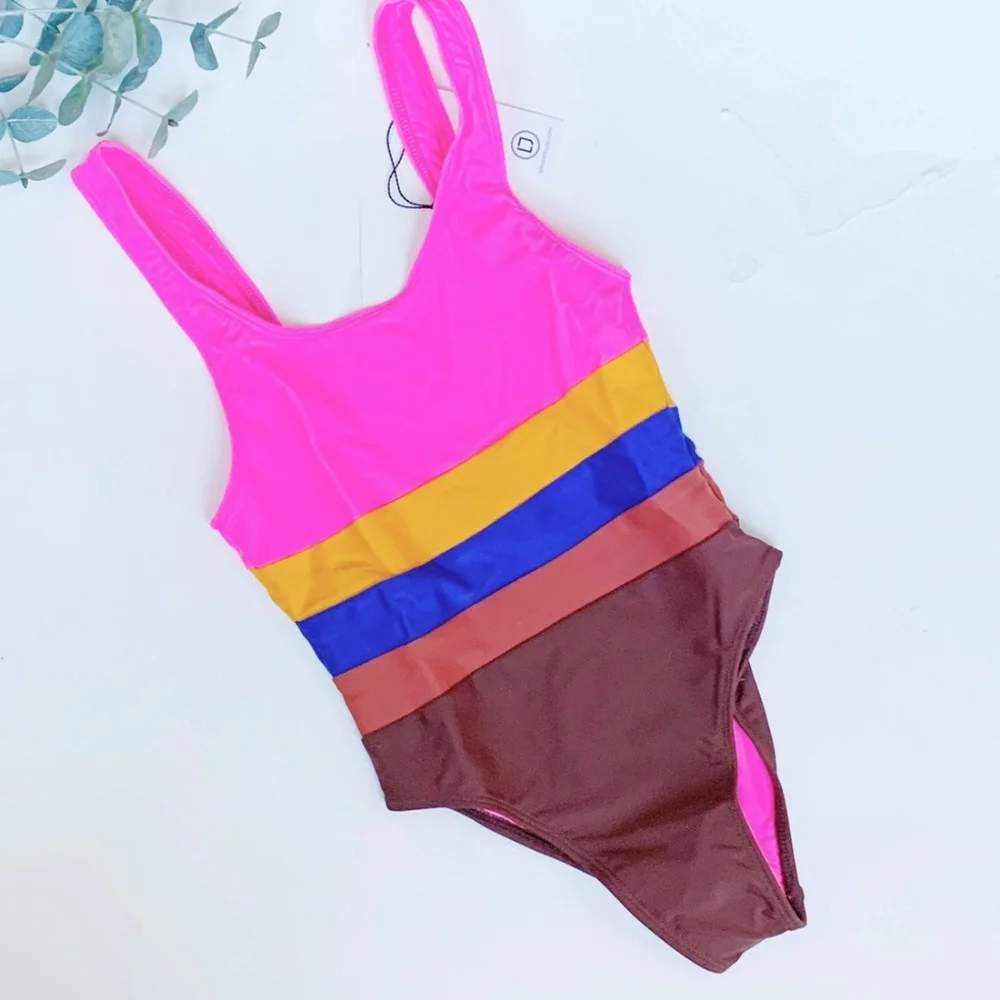 NWT Ellejay Randall striped one piece